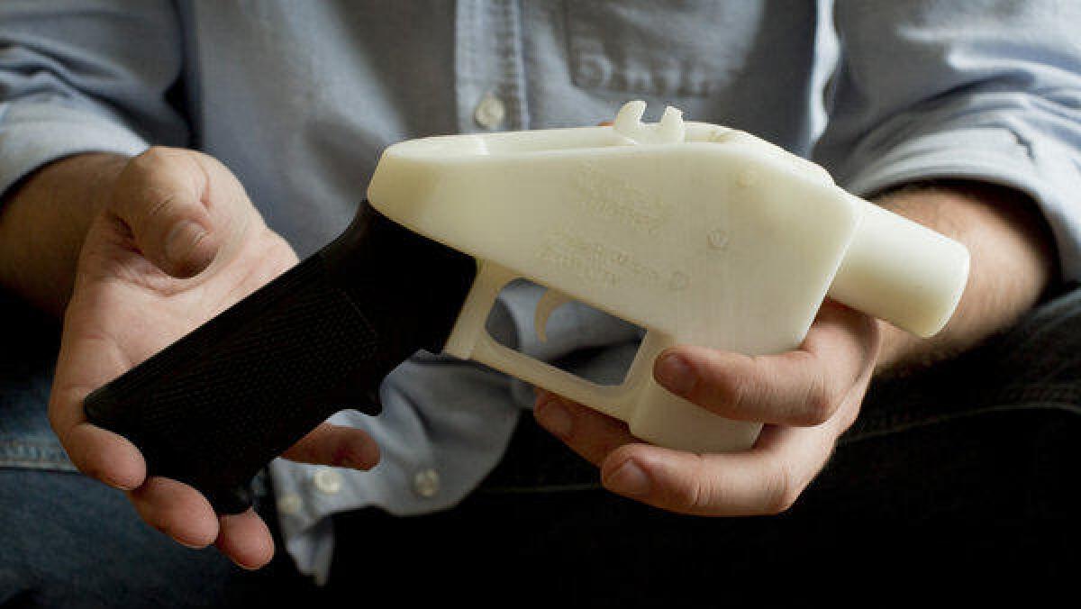 A plastic pistol made using a 3-D printer, described by some as a "ghost gun."