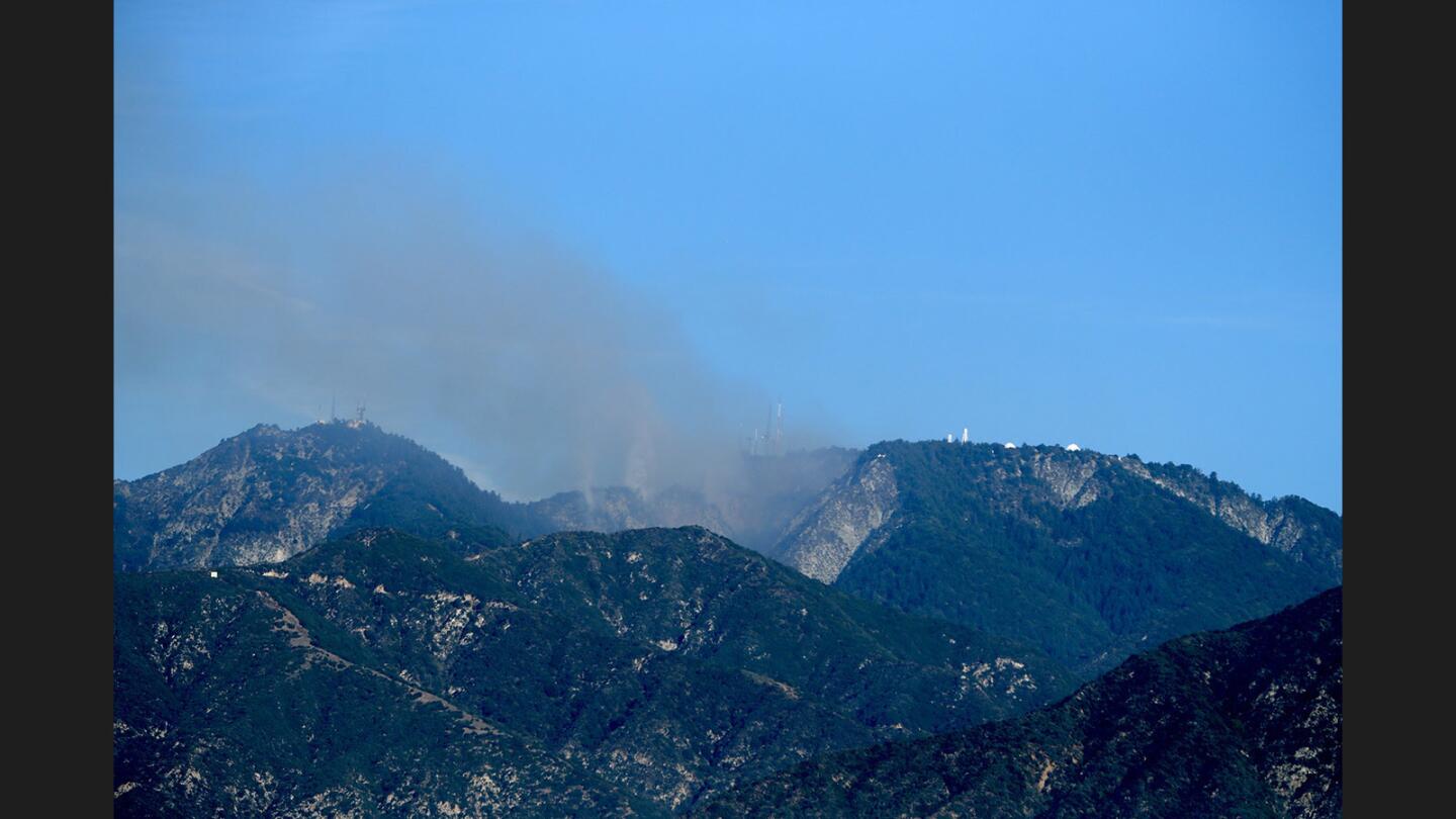 Photo Gallery: Fast moving fire burns near Mt. Wilson Observatory