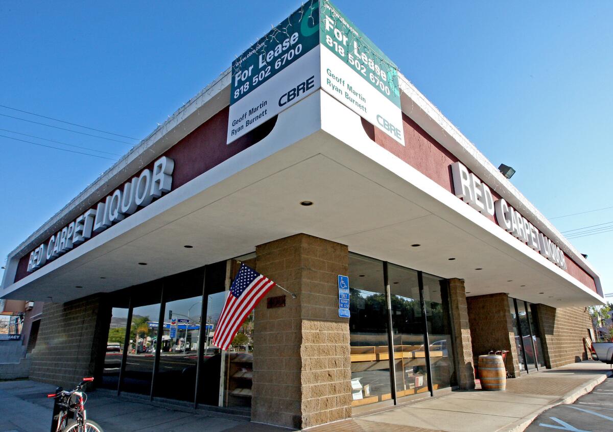 Red Carpet Wine and Spirits, pictured on Feb. 5, 2014, has closed shop in Glendale after 50 years, with plans to move to Arcadia.