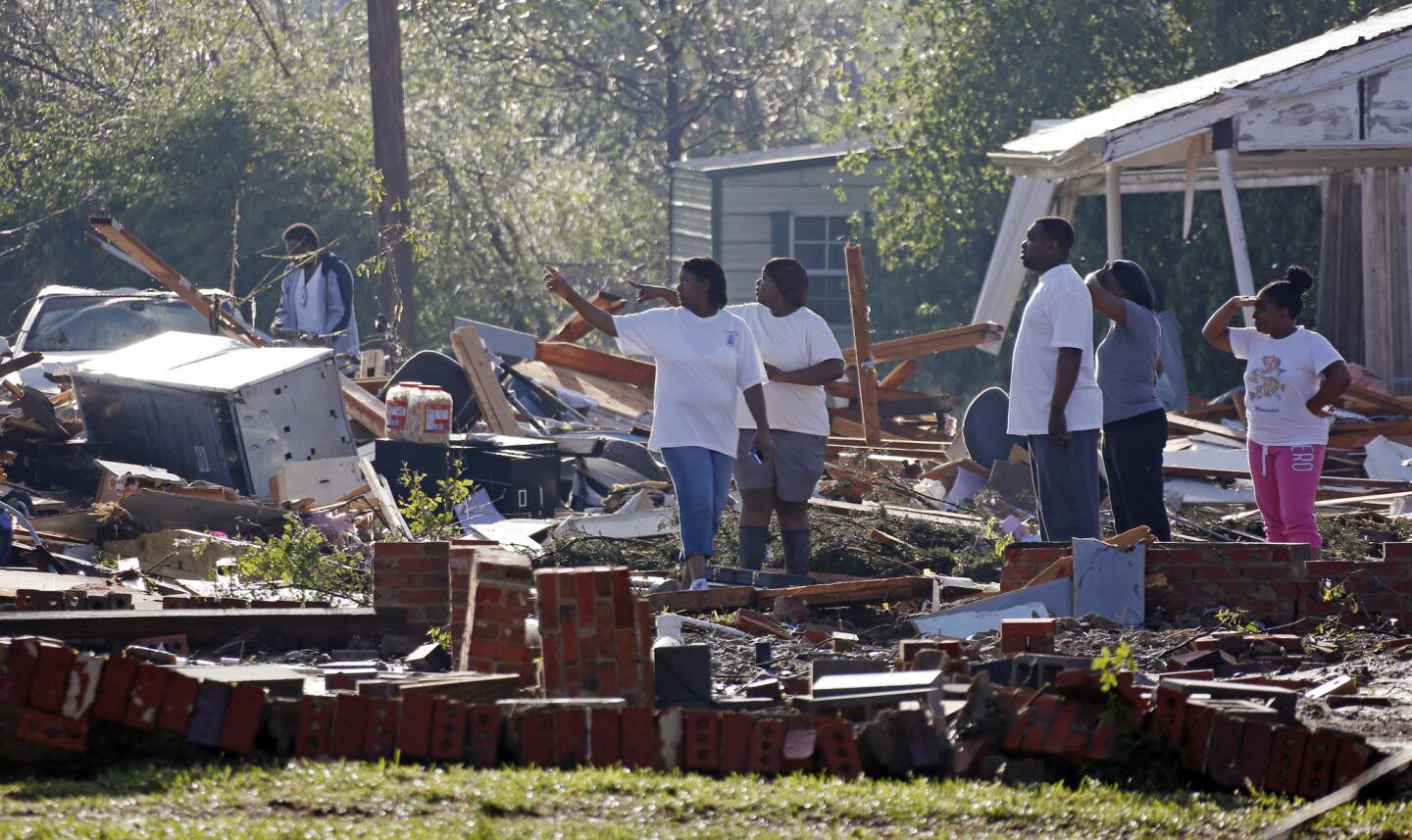 Louisville, Miss., tornado damage