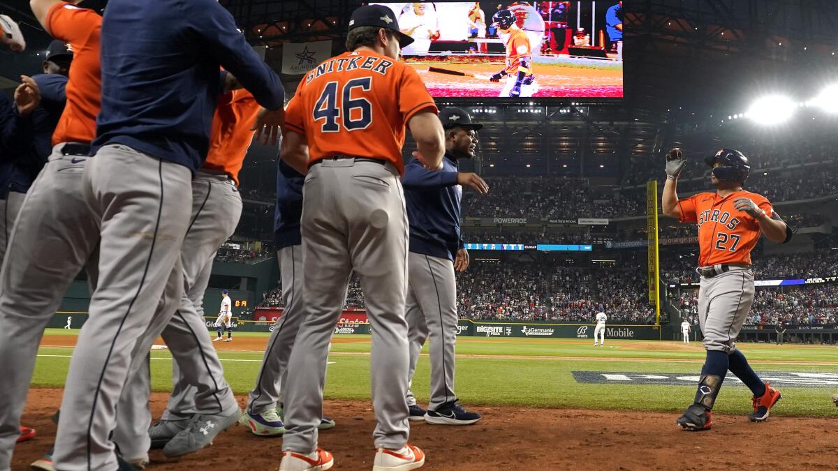 Jose Altuve, Astros rally vs. Rangers after ALCS Game 5 chaos, ejections