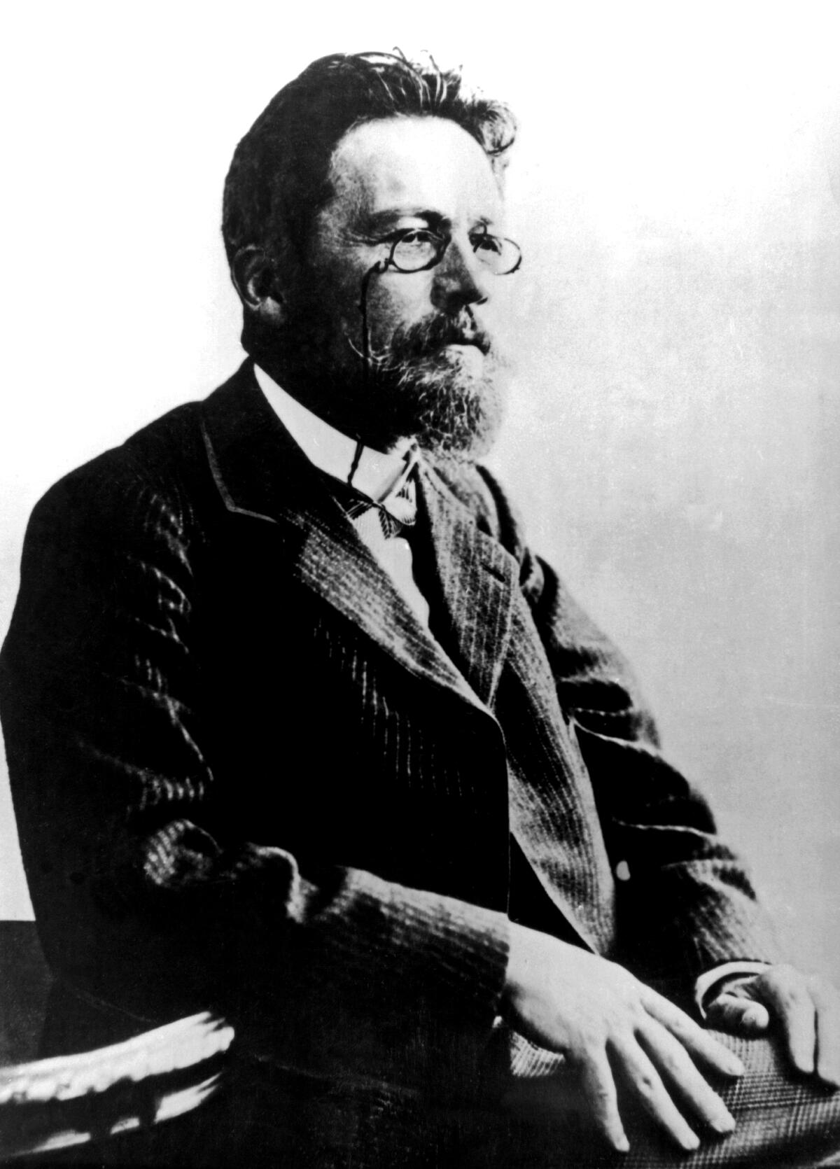 Portrait of the Russian writer Anton Chekov circa 1890-1904.