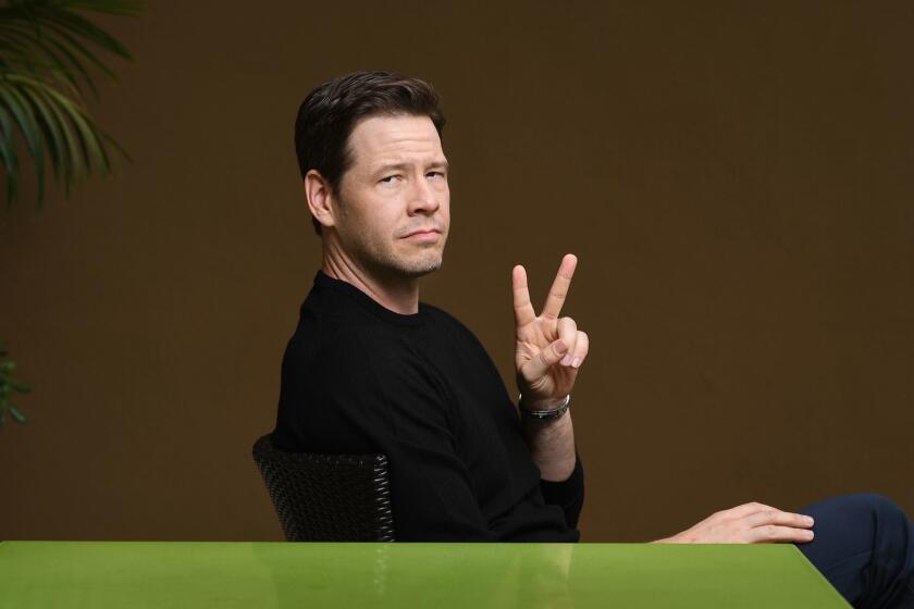 BEVERLY HILLS, CALIFORNIA SEPTEMBER 25, 2018-Ike Barinholtz directs and stars in the new movie "The Oath." (Wally Skalij/Los Angeles Times)