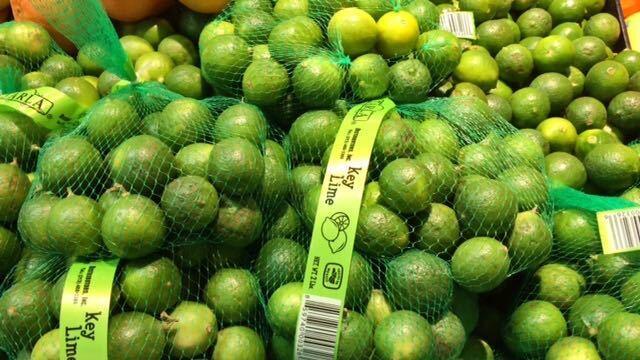 Key limes or Mexican limes sold by the big bag at Northgate Gonzales.