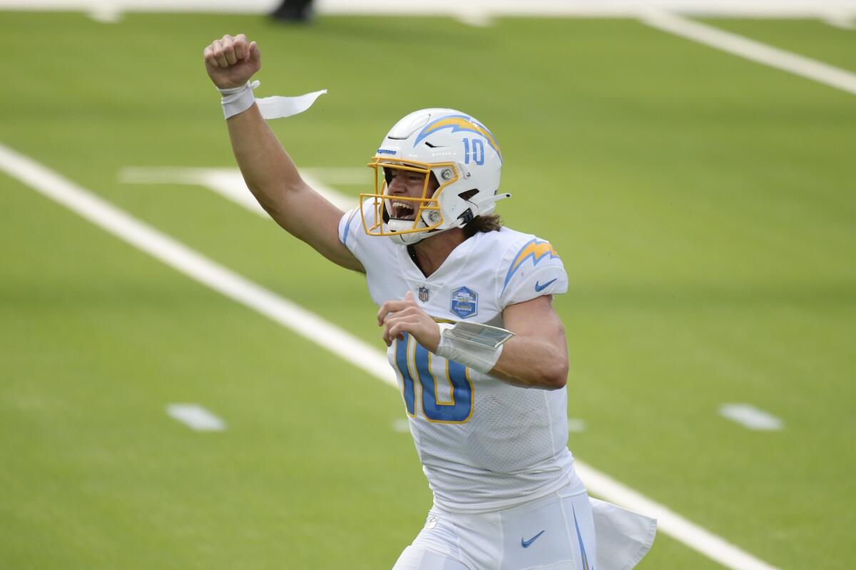 Justin Herbert, Chargers SoFi Debut Spoiled by Champs