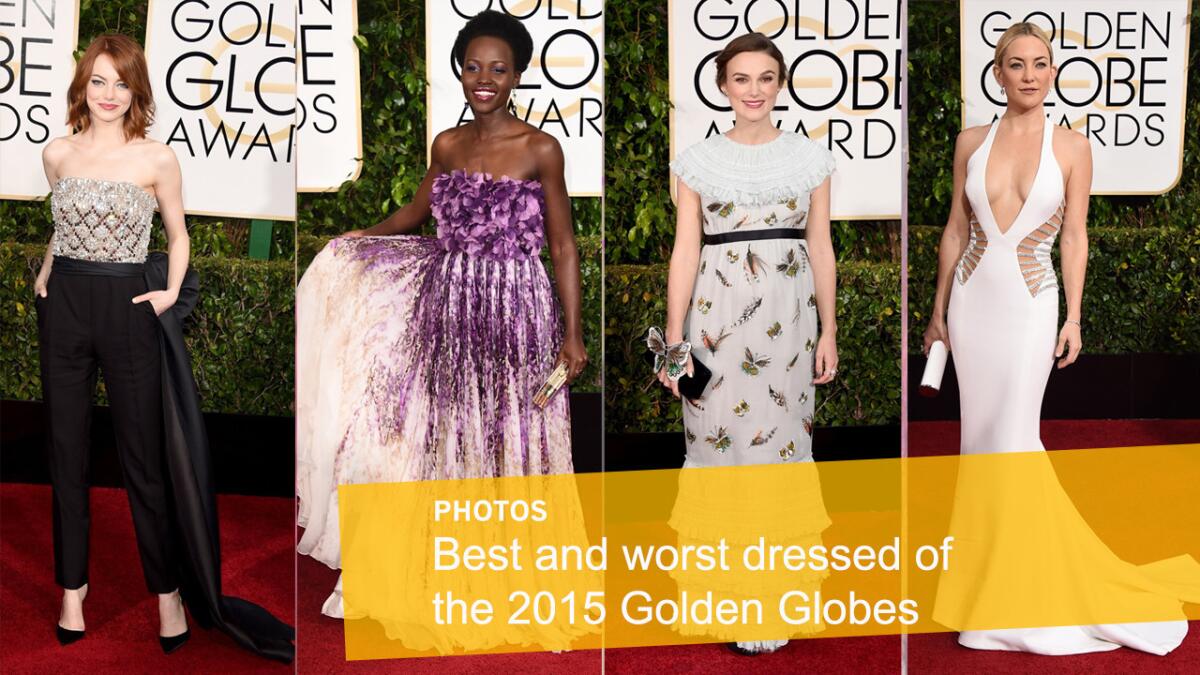 Emma Stone, left, Lupita Nyong'o, Keira Knightley and Kate Hudson are among the red carpet's best and worst dressed.