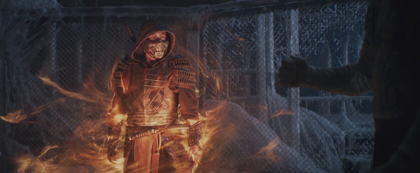 A scene from "Mortal Kombat."