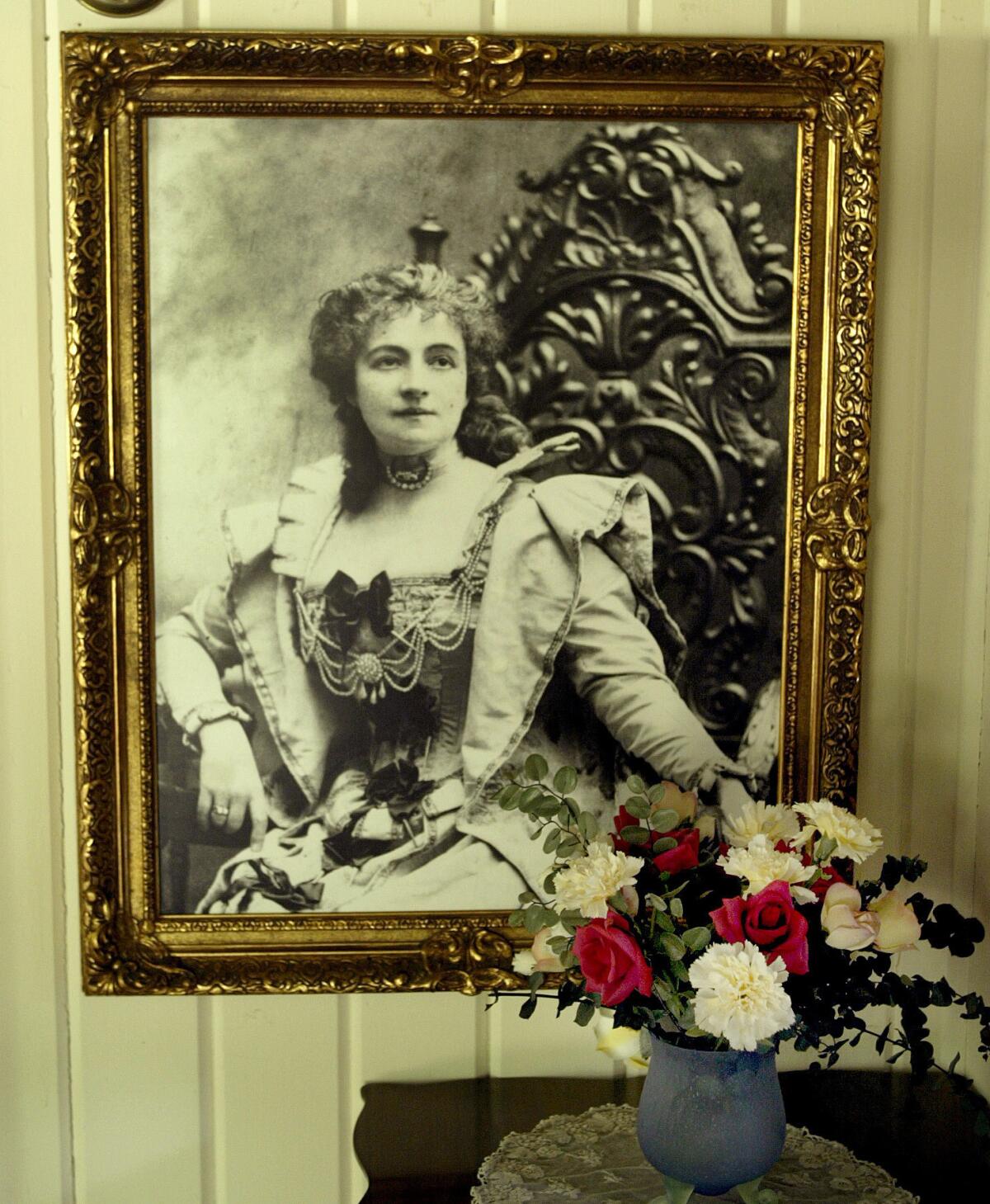 A portrait of Helena Modjeska at her former home, the Helena Modjeska Historic House and Gardens in Silverado. (Glenn Koenig / Los Angeles Times)