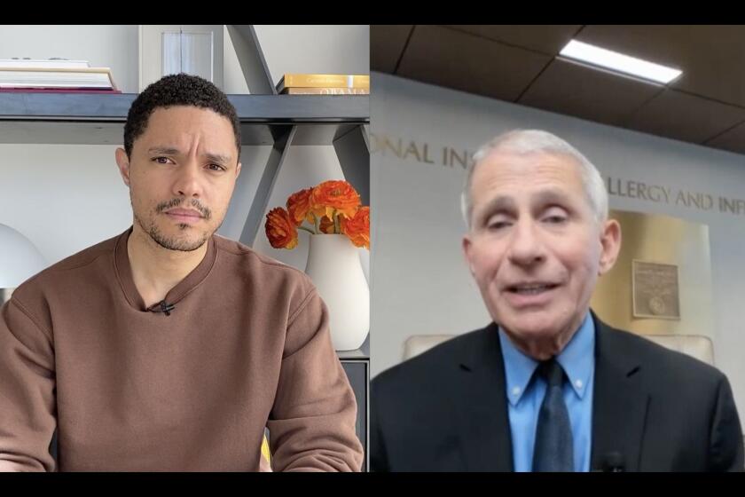 Trevor Noah and Dr. Anthony Fauci Photo Credit: Comedy Central
