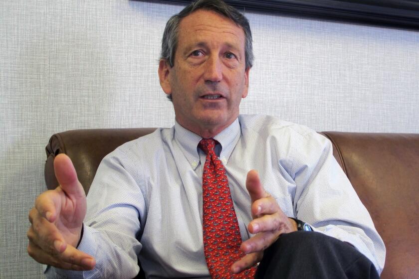 Rep. Mark Sanford (R-S.C.) has announced that his engagement to Maria Belen Chapur has ended and that they have split. His affair with her led to a scandal while he was governor of South Carolina.
