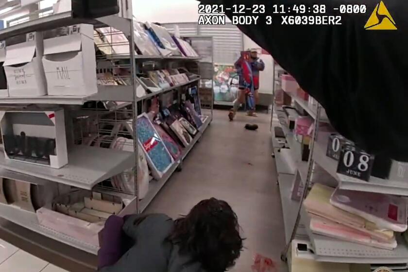 The LAPD released video of the fatal police shooting inside a Burlington clothing store last week that left a suspect and a 14-year-old girl dead.