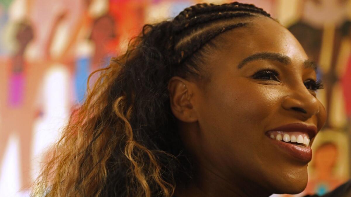 Serena Williams at the Yetunde Price Resource Center.