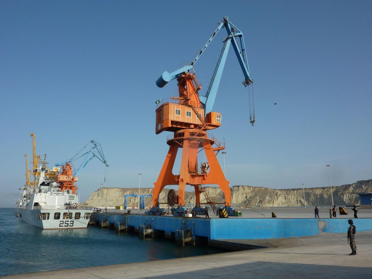 The port of Gwadar, on Pakistan's southwest coast, shown here in April 2016, is the site of a multimillion-dollar Chinese development.