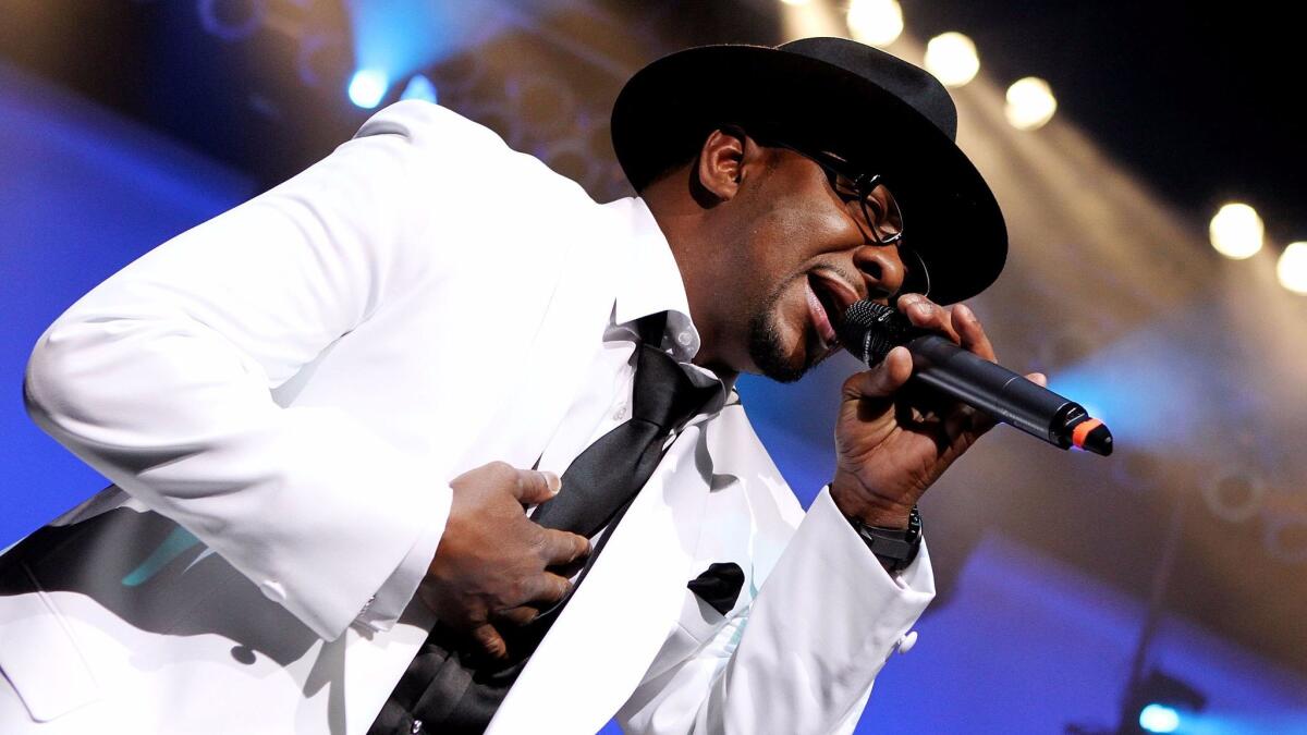 Bobby Brown performs with New Edition at Mohegan Sun Arena in Uncasville, Conn., in 2012.