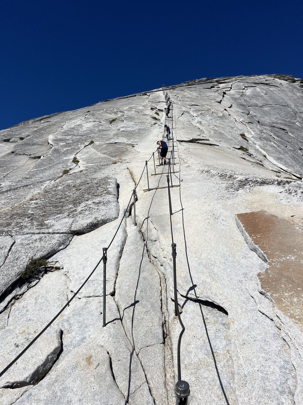 Can Half Dome’s hazardous hike at Yosemite be made safer? - Los Angeles ...
