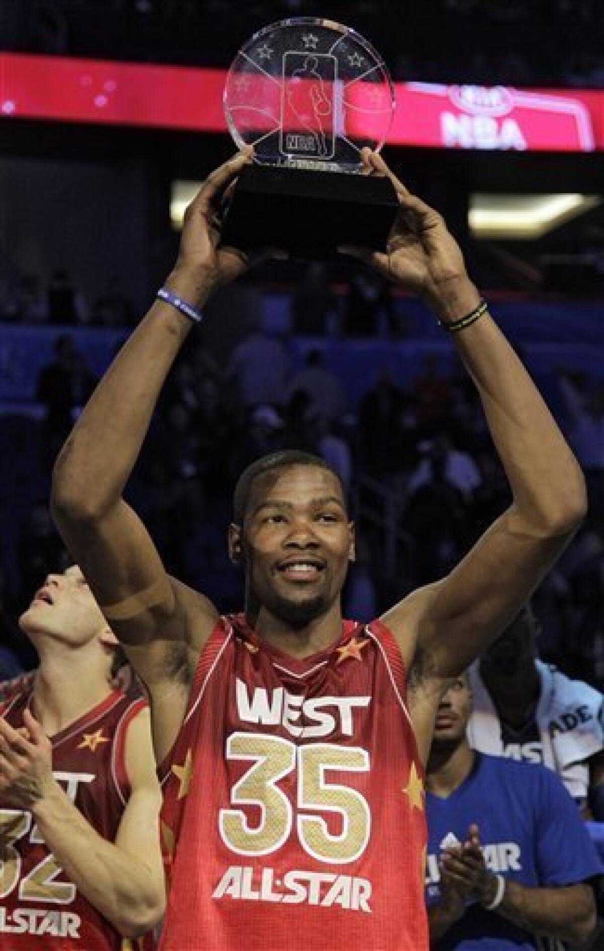 Thunder's Kevin Durant wins first NBA Most Valuable Player award