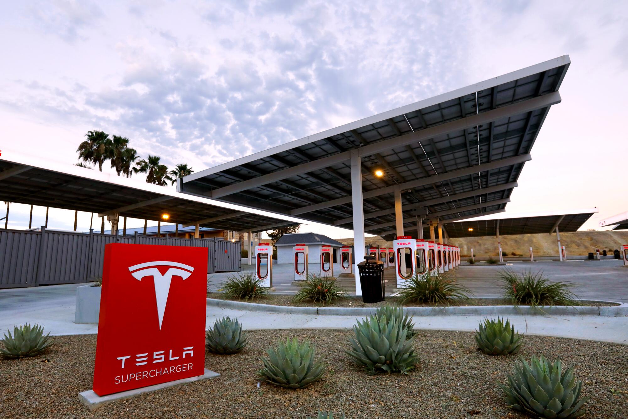 The Tesla Supercharger Station
