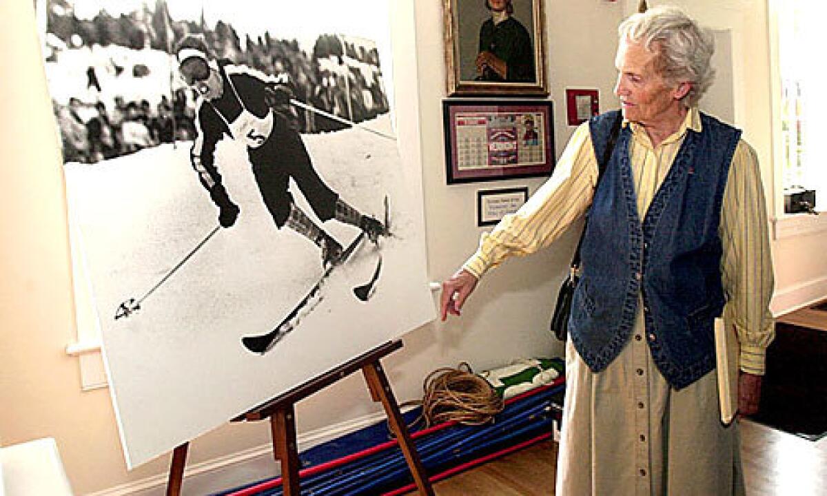 Andrea Mead Lawrence, an Alpine skier who won two gold medals in the 1952 Olympics, died Monday at her home in Mammoth Lakes. She was 76.