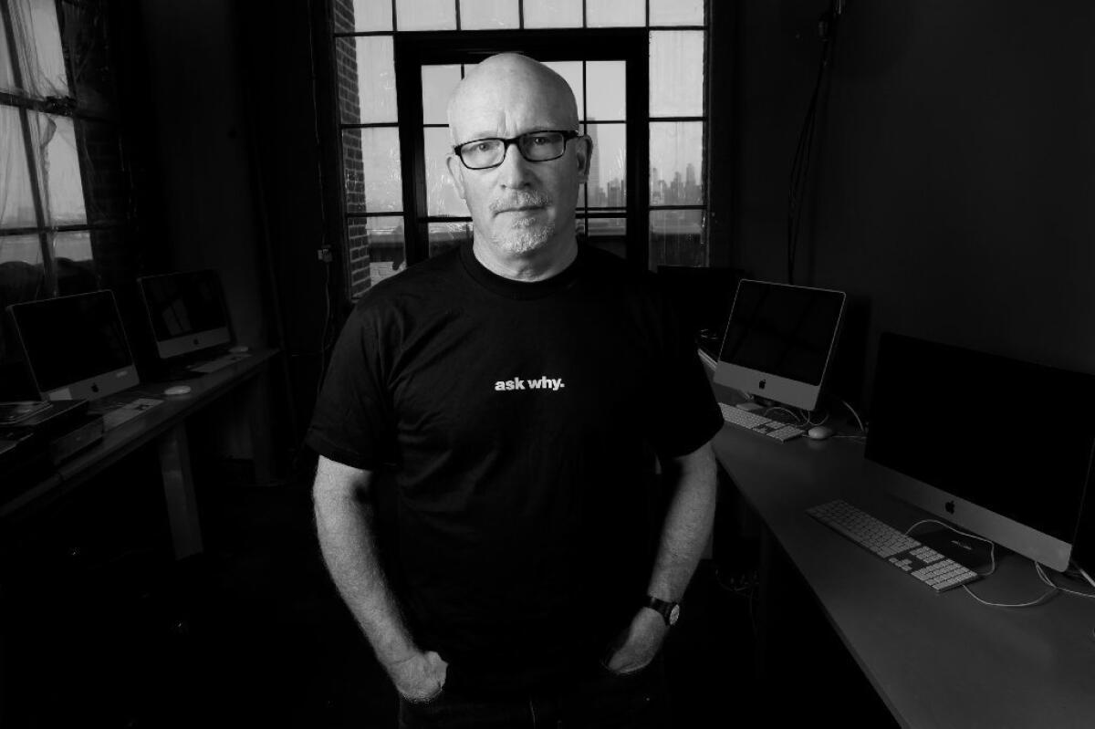 Documentary film director Alex Gibney at his Manhattan headquarters on July, 21, 2015.