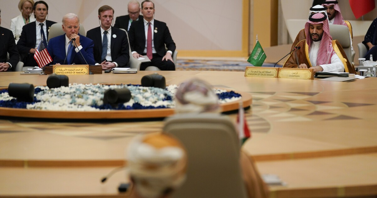 Biden vows U.S. will stay in Middle East to limit influence of Russia, Iran Biden vows U.S. will stay in Middle East to limit influence of Russia, Iran