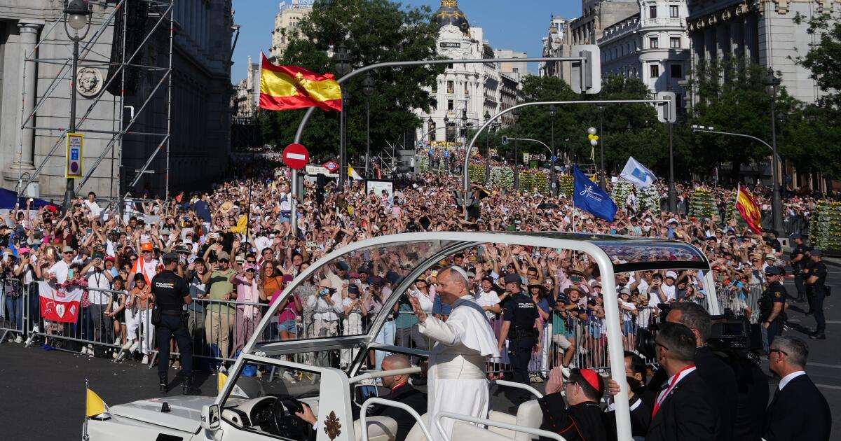 Plus d’un million de personnes ont assisté à la messe du pape Léon à Madrid