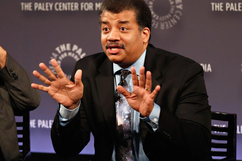 Astrophysicist Neil deGrasse Tyson attends the "Cosmos: A Spacetime Odyssey" screening event and panel at the Paley Center for Media in New York.