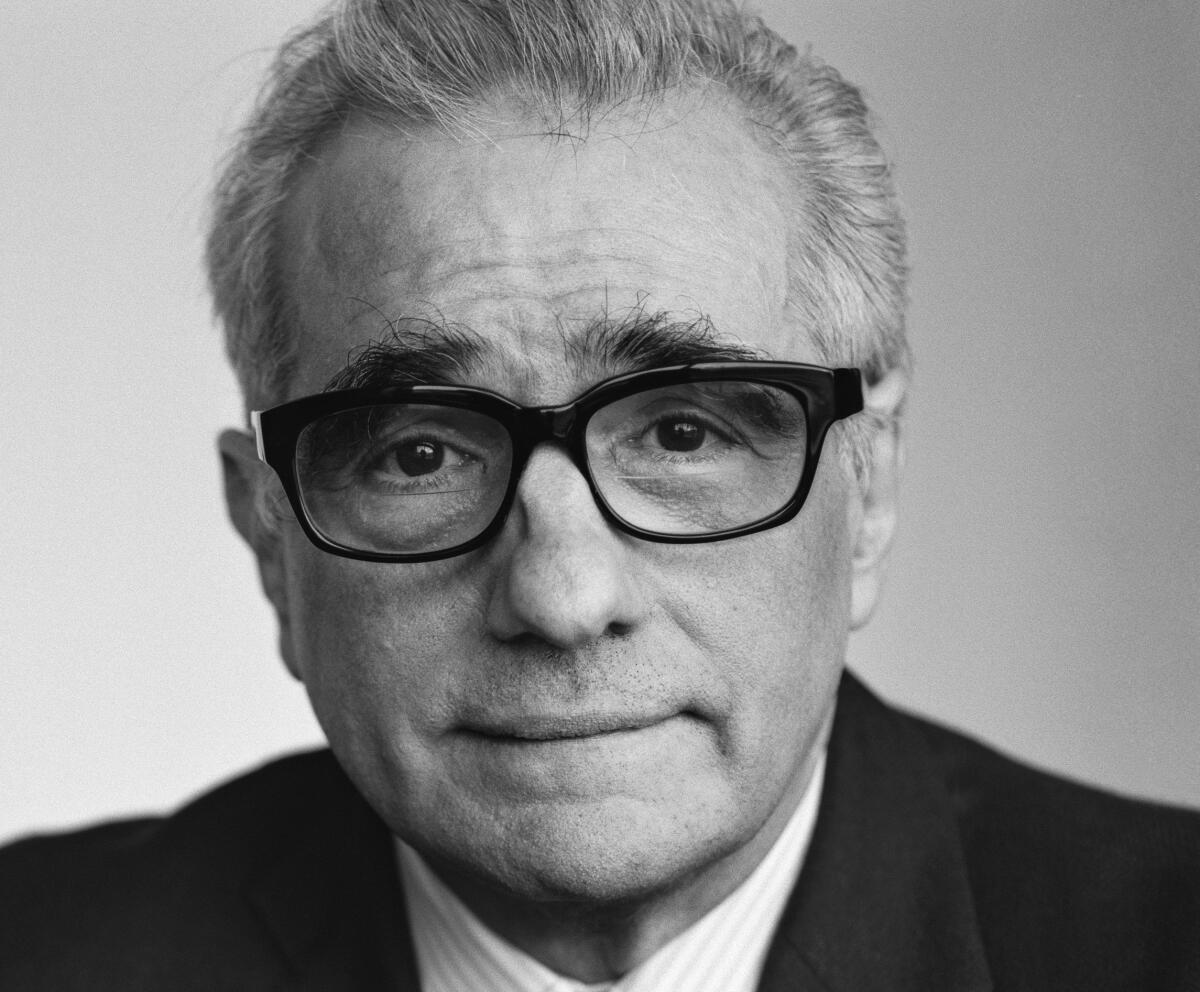 A portrait of Martin Scorsese.