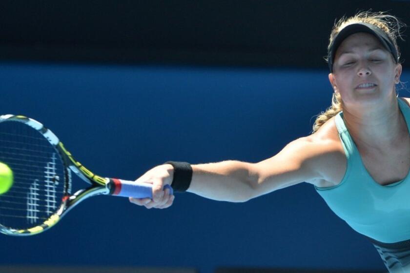 Eugenie Bouchard has advanced to the semifinals at the Australian Open.