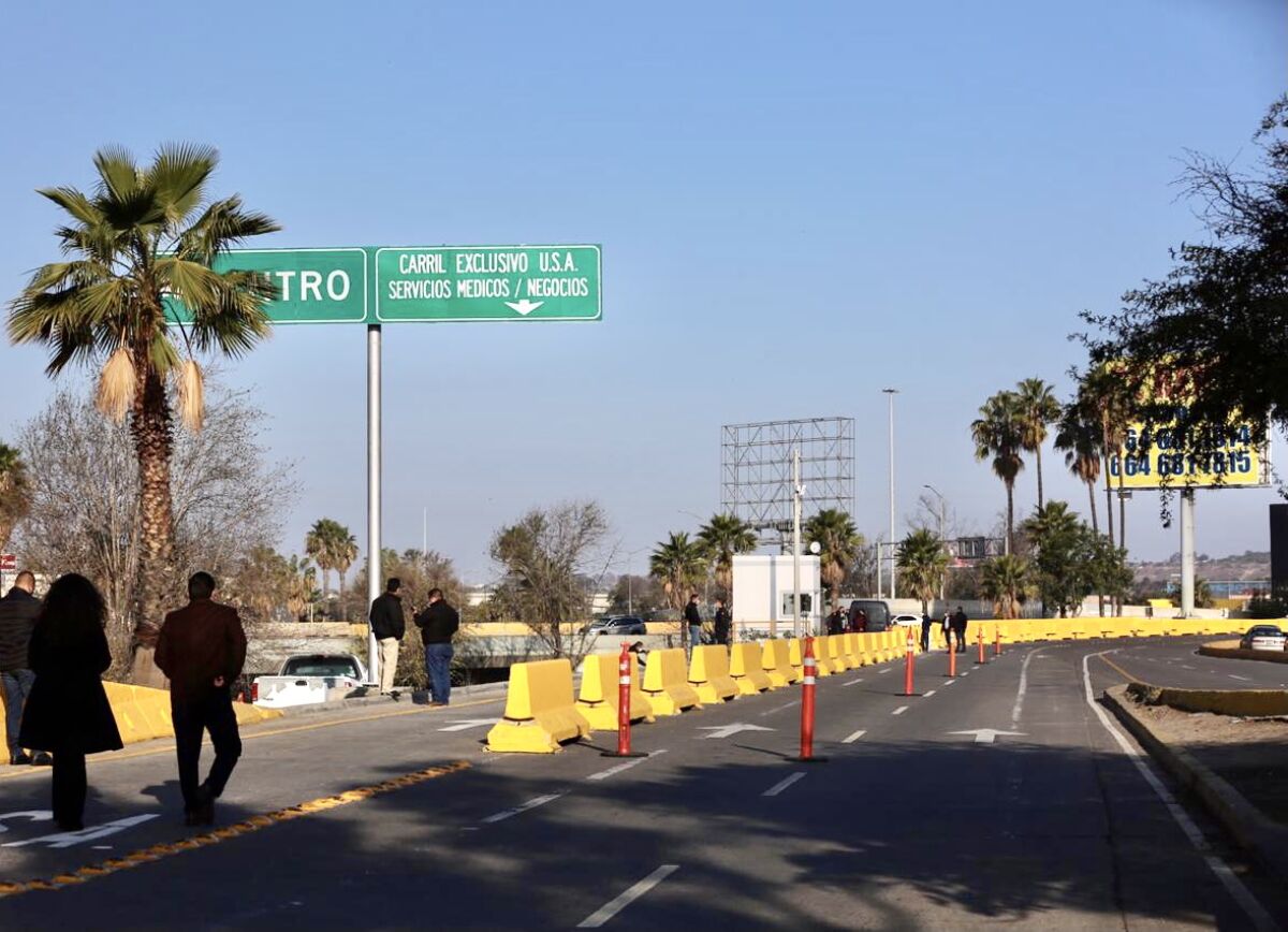 Access to the medical and business lane will be through Paseo de los Héroes street in Tijuana