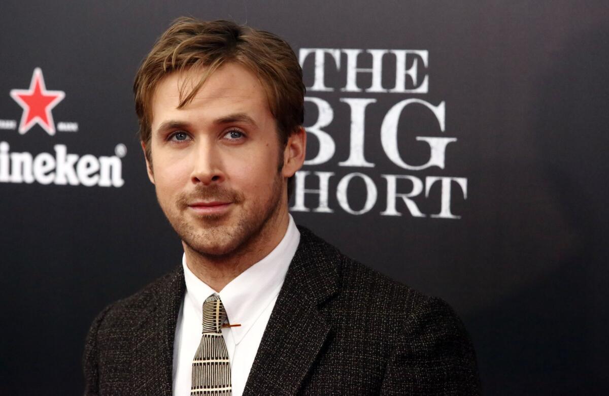 Ryan Gosling attends "The Big Short" New York premiere at Ziegfeld Theater on Nov. 23, 2015.