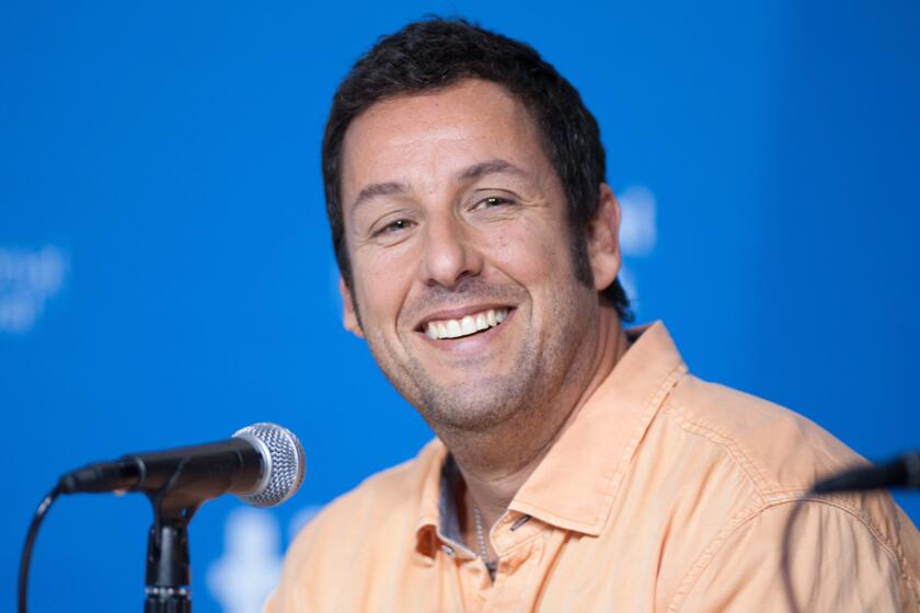 Adam Sander smiles during a press conference for "Men, Women, and Children."
