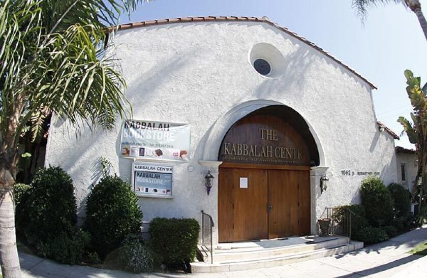 This building on Robertson Boulevard near the heart of Los Angeles' orthodox Jewish community is the headquarters of the Kabbalah Centre's empire.