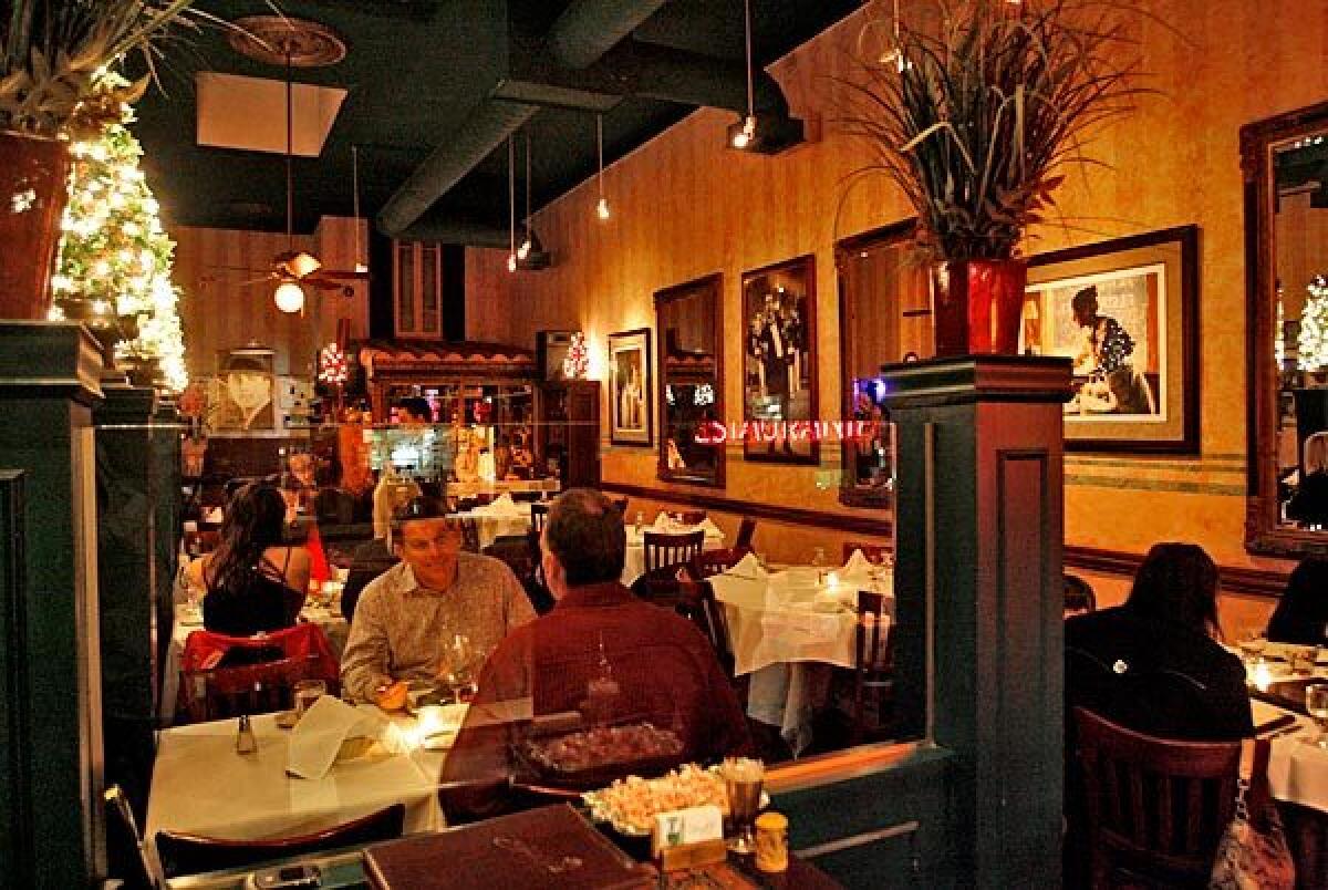 On weekend nights there's live tango music at family-run Argentine restaurant Carlitos Gardel.