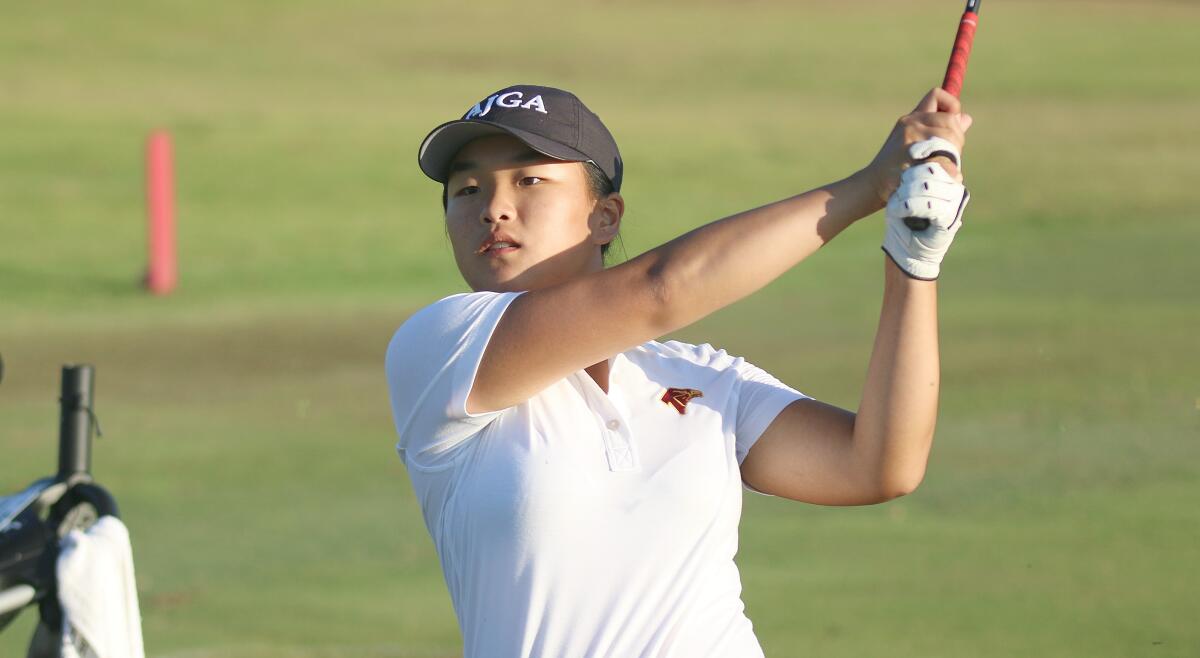 Torrey Pines' Summer Yang helped the Falcons to the Avocado West team win at the NCC tourney.