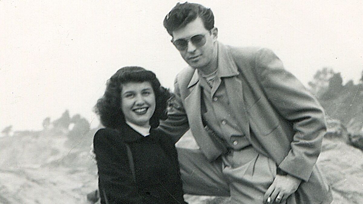 Lillian and Harold Michelson in Los Angeles in December 1947.