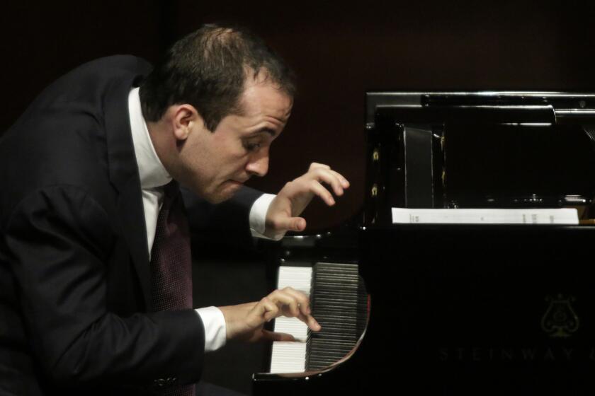 Igor Levit plays the piano at the Wallis Annenberg Center in 2015