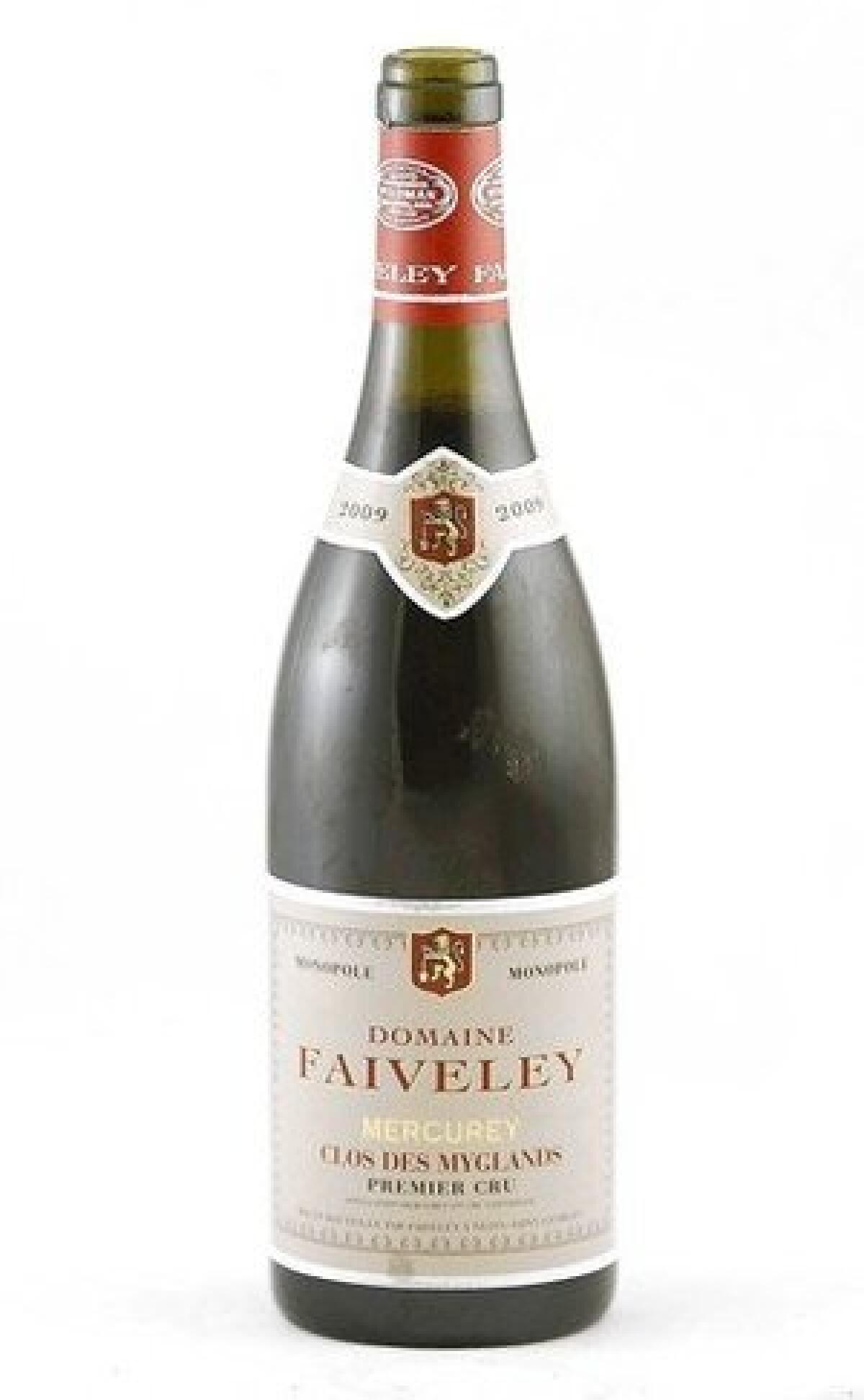 2009 Domaine Faiveley Mercurey 'Clos des Myglands, Premier Cru'.