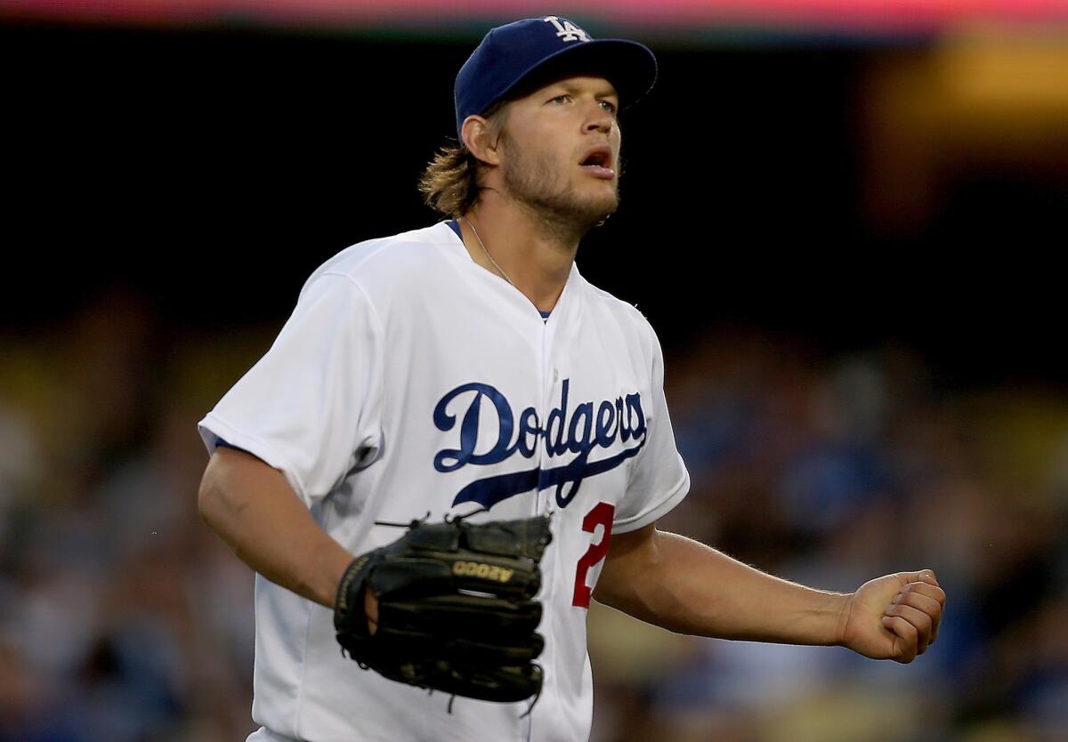 Clayton Kershaw threw his fifth complete game of the season, giving up just one run on nine hits while striking out nine Braves en route to a 2-1 victory on Thursday at Dodger Stadium.