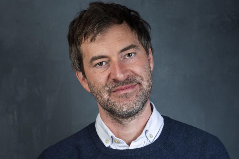PARK CITY, UTAH -- JANUARY 26, 2019 -- Actor/writer Mark Duplass, from the film, "Paddleton," photographed at the L.A. Times Photo and Video Studio at the 2019 Sundance Film Festival, in Park City, Utah, United States on Saturday, Jan. 26, 2019 (Jay L. Clendenin / Los Angeles Times)