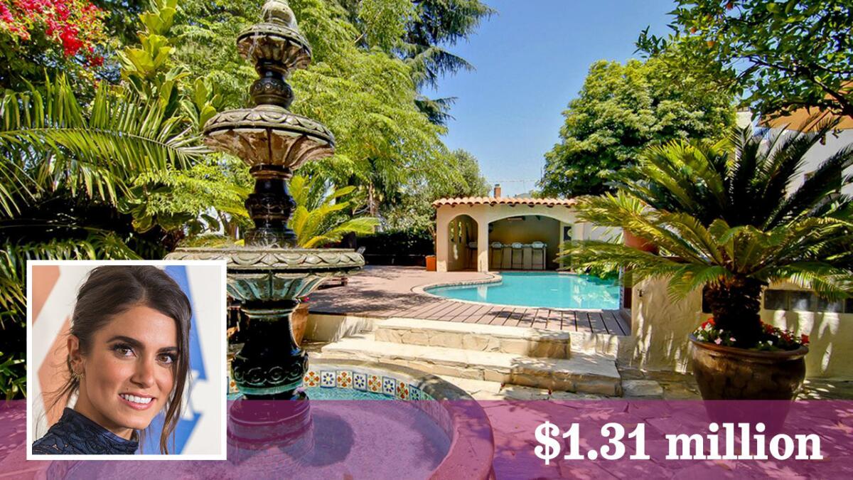 Actress Nikki Reed has parted with her 1926 compound on a knoll in Hollywood Hills.