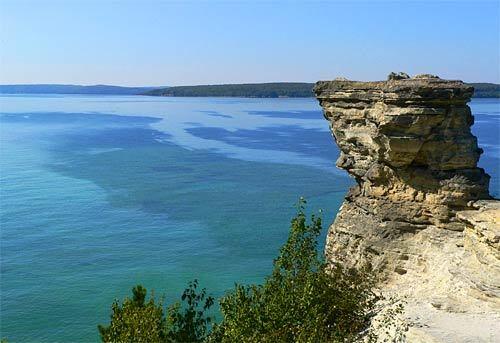 This is a Miners Castle overlook on the Upper Peninsula's Pictured Rocks National Lakeshore