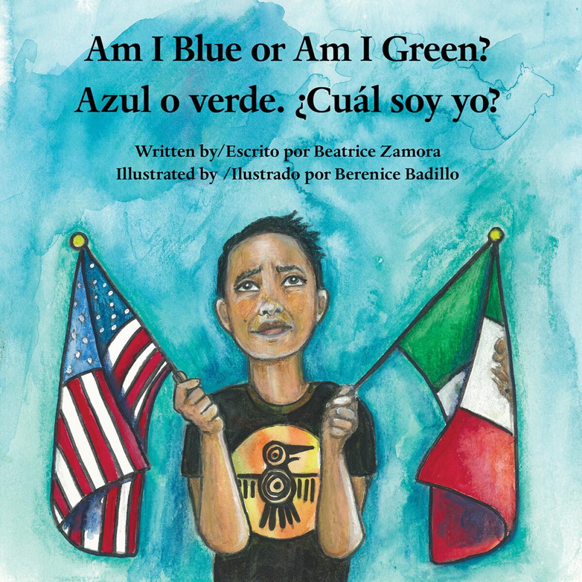 Portada del libro Azul o verde ¿Cuál soy yo?, de Beatriz Zamora. Ilustración de Berenice Badillo. 