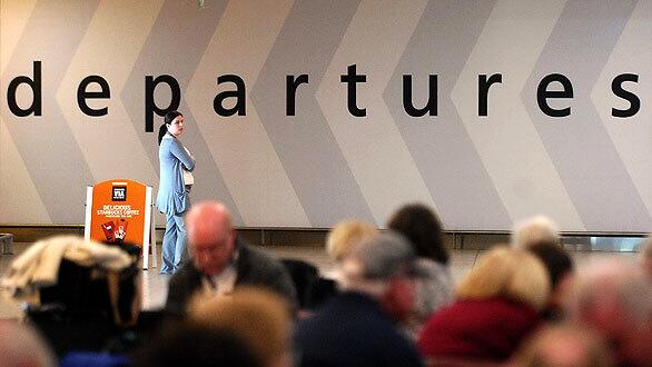 Airport in Glasgow, Scotland