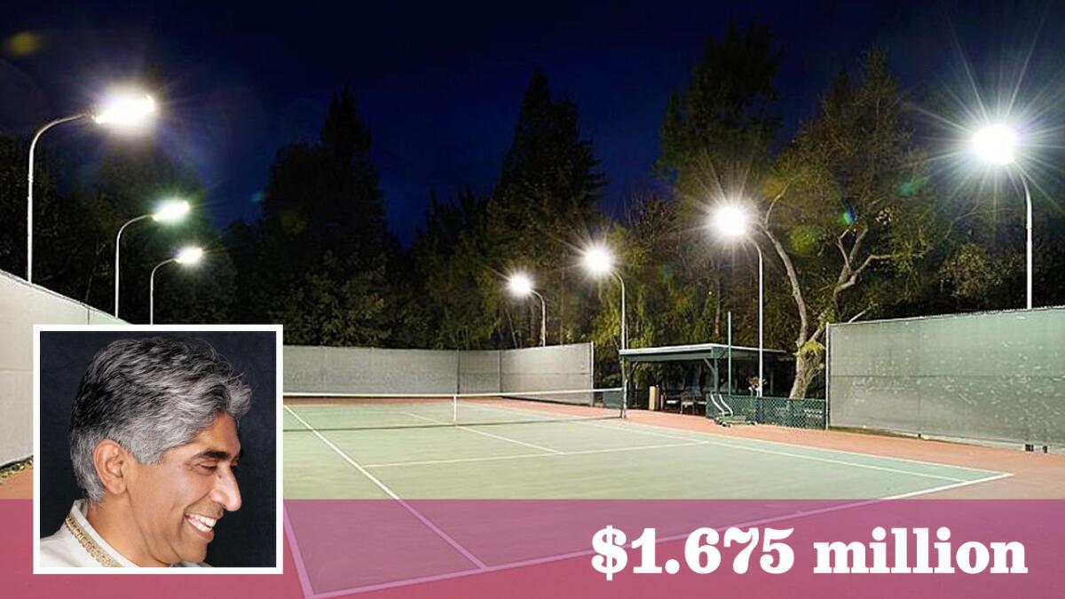 Hollywood producer Ashok Amritraj has sold his tennis court estate in the Encino/Sherman Oaks area for $1.675 million.