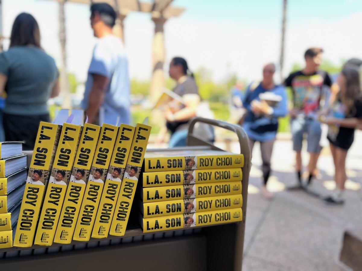Complimentary copies of “L.A. Son” were handed out at the Rancho Santa Margarita Library.