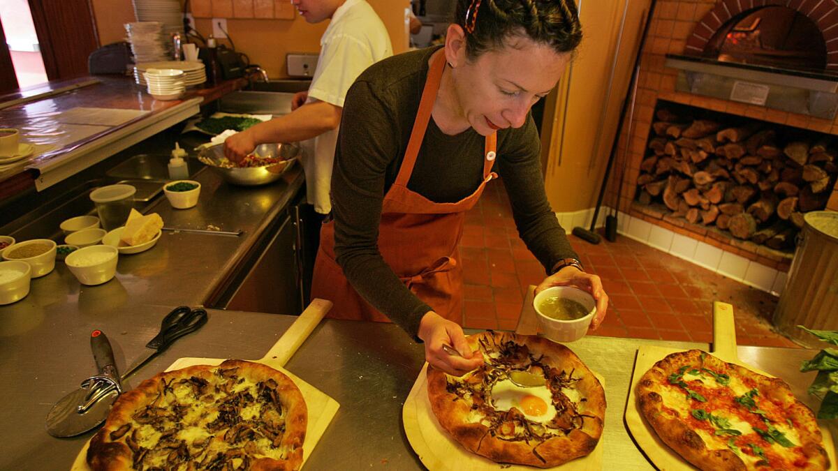 Nancy Silverton at Pizzeria Mozza.