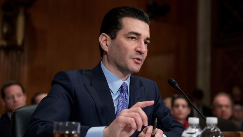 FDA Commissioner Scott Gottlieb, seen here testifying at his congressional confirmation hearing, is overseeing a crackdown on suspect stem cell clinics--but enforcement is years away.