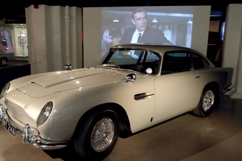 An exhibition of the cars featured in James Bond films at the London Film Museum.