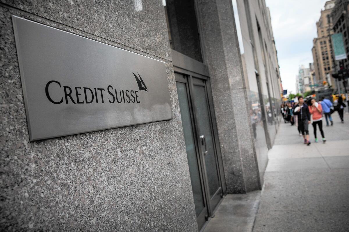 Credit Suisse pleaded guilty to one count of conspiracy to aid taxpayers in filing false income tax returns and other documents with the IRS. Above, the bank's offices in New York.