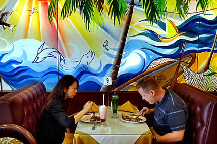 Masako and Phil Hanson dine at the tropical-infused Wadiya, a Sri Lankan restaurant in Anaheim. The cuisine has Indian and Indonesian influences, but remains completely distinct.